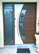 Alu-Haustür mit Seitenteil, Inotherm